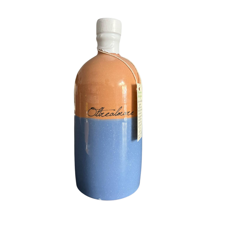 Oliera di ceramica fatta a mano con olio evo 100% taggiasco 500ml