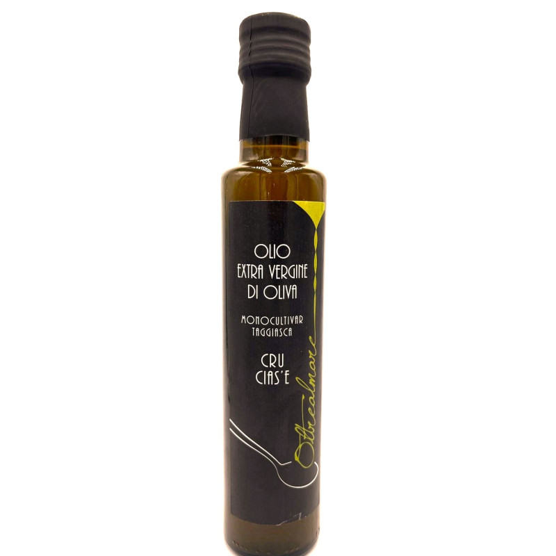 250 ml olio Extravergine di Oliva Monocultivar Taggiasca Selezione "Cru Cias'e" stagione olivicola 2025/2026