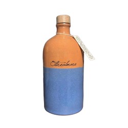 Oliera di ceramica fatta a mano con olio evo 100% taggiasco 500ml