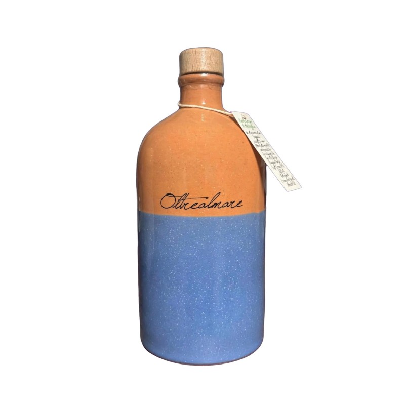 Oliera di ceramica fatta a mano con olio evo 100% taggiasco 500ml