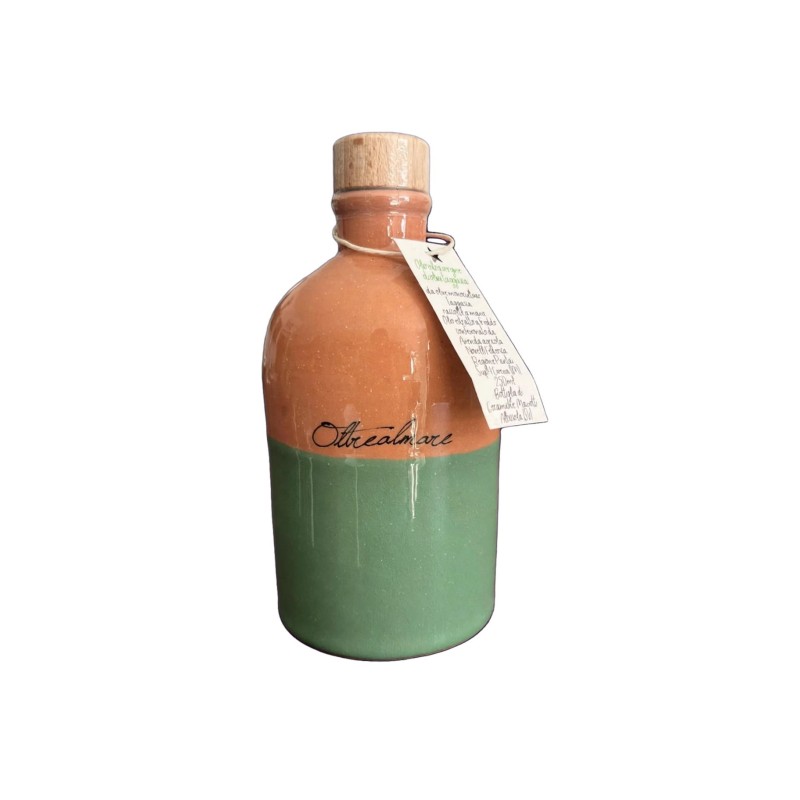 Oliera di ceramica fatta a mano con olio evo 100% taggiasco 250ml